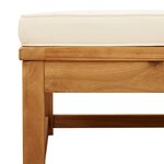 vidaXL Salon de jardin avec coussins 5 Pièces Bois d'acacia solide