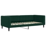 vidaXL Lit de jour avec matelas vert foncé 90x200 cm velours