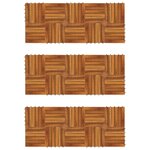 vidaXL Carreau de terrasse Modèle vertical 30 x 30 cm Acacia 30 Pièces