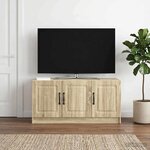 vidaXL Meuble TV Chêne Sonoma 99 x 34 5 x 47 cm Bois d'ingénierie