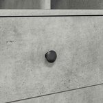 vidaXL Bureau avec rangement gris béton en bois d'ingénierie