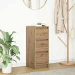 vidaXL Buffet chêne artisanal 29 5x34x76 cm bois d'ingénierie