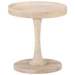 vidaXL Table d'appoint Ø40x45 cm Bois de manguier massif