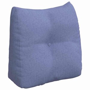 vidaXL Coussin de Dos Bleu denim 45 x 24 x 50 cm tissu