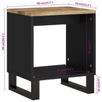 vidaXL Table basse 40x31x46 cm Bois de manguier solide et d'ingénierie