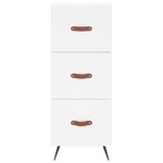 vidaXL Buffet haut Blanc 34 5x34x180 cm Bois d'ingénierie