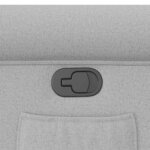 vidaXL Fauteuil inclinable gris nuage tissu