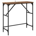 vidaXL Table console Bois ancien 75 x 32 x 75 cm Bois d'ingénierie