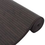 vidaXL Tapis rectangulaire marron foncé 80x1000 cm bambou