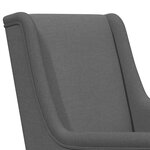 vidaXL Chaise à bascule Gris foncé 62 x 80 x 85 cm tissu