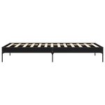 vidaXL Cadre de lit Chêne noir 80 x 200 cm Bois d'ingénierie