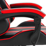 vidaXL Chaise de jeu Rouge Similicuir