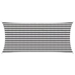 vidaXL Voile d'ombre Anthracite et blanc 2 x 4 m HDPE