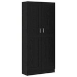 vidaXL Bibliothèque Chêne noir 82.5 x 30.5 x 185 cm Bois d'ingénierie