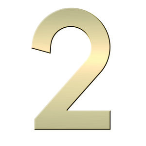 N° 2 en Laiton  adhésif puissant  50 mm x 2 mm