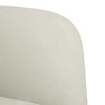 vidaXL Canapé causeuse crème 109 cm velours