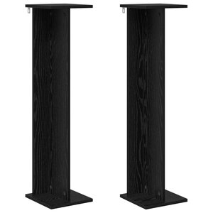 vidaXL Support de Plante 2 pièces Chêne noir 25 x 25 5 x 100 5 cm