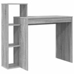 vidaXL Bureau Sonoma gris 100 x 40 x 90 cm Bois d'ingénierie