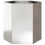 vidaXL Jardinières 2 Pièces hexagone 46x40x45 cm acier inoxydable