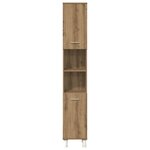 vidaXL Ensemble de meubles salle de bain 4 Pièces bois d'ingénierie
