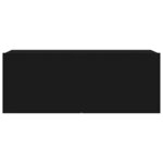 vidaXL Ensemble de meubles TV 4 Pièces Noir Bois d'ingénierie