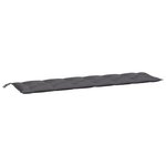 vidaXL Coussins de banc de jardin lot de 2 anthracite tissu Oxford