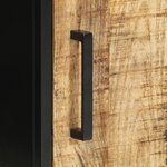 vidaXL Table de chevet 30 x 30 x 40 cm en bois de mangue brut