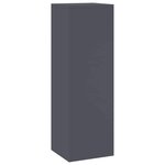 vidaXL Supports pour plantes 2 Pièces Anthracite 24 x 24 x 75 cm Acier