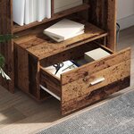 vidaXL Bureau Bois ancien 131 5 x 50 x 106 5 cm Bois d'ingénierie