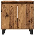 vidaXL Armoire de salle de bain vieux bois 58x33x60 cm bois ingénierie