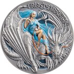 FROST DRAGON Dragonology 2 Once Argent Monnaie 2000 Francs Cameroon 2024