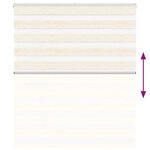 vidaXL Store zèbre beige marbré largeur du tissu 125 9 cm polyester