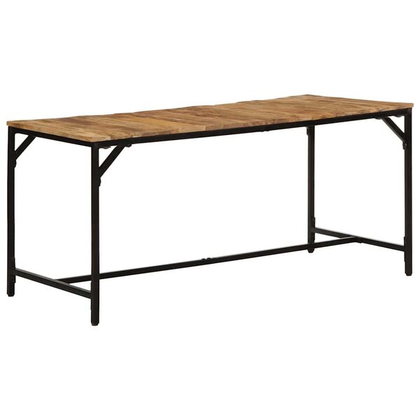 vidaXL Table à manger 160x80x75 cm bois de manguier massif brut