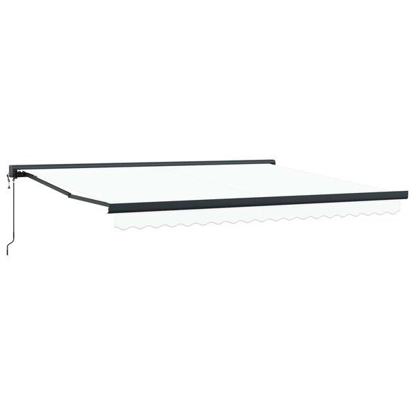vidaXL Auvent Blanc 400 × 300 cm Polyester et Aluminium