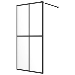 vidaXL Écran de douche Verre trempé transparent 80x195 cm