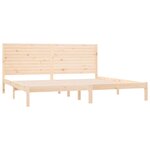 vidaXL Cadre de lit sans matelas 200x200 cm bois massif