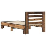 vidaXL Cadre de lit avec tête de lit Bois ancien 80 x 200 cm