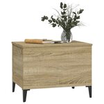 vidaXL Table basse Chêne sonoma 60x44 5x45 cm Bois d'ingénierie