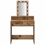 vidaXL Table de Toilette Marron 79 x 41 x 140 cm Bois d'ingénierie