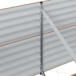 vidaXL Jardinière surélevée Marron 400 x 80 x 81 cm Acier