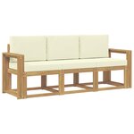 vidaXL Ensemble de canapés d'extérieur 3 pc