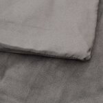 vidaXL Couverture lestée avec housse Gris 200x220 cm 9 kg Tissu