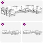 vidaXL Ensembles de canapés 10 pc