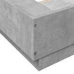 vidaXL Cadre de lit gris béton 180x200 cm bois d'ingénierie