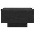 vidaXL Table basse Chêne noir 55 x 55 x 31 cm Bois d'ingénierie