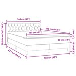 vidaXL Sommier à lattes de lit et matelas vert foncé 160x220cm velours