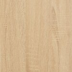 vidaXL Armoire à disques chêne sonoma 84 5x38x48 cm bois d'ingénierie