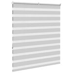 vidaXL Store zèbre gris clair largeur du tissu 130 9 cm polyester