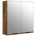 vidaXL Meubles de salle de bain 5 Pièces Chêne fumé Bois d'ingénierie