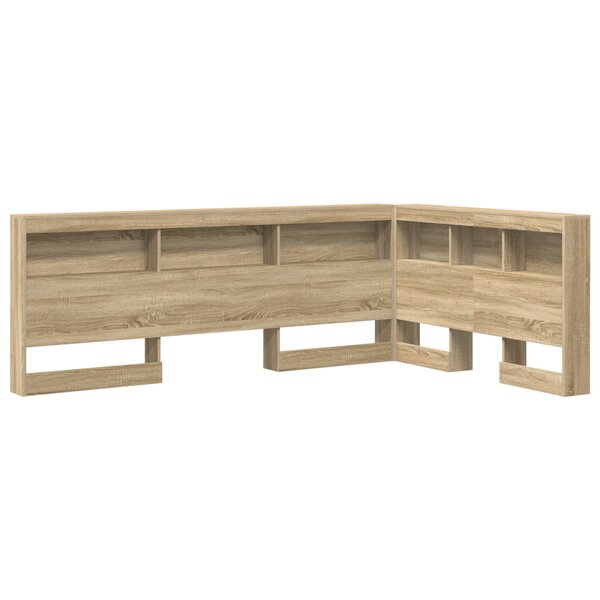 vidaXL Tête de lit de rangement Chêne sonoma 120 cm Bois d'ingénierie